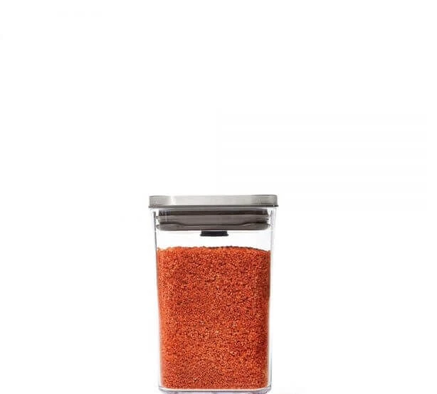 OXO Good Grips POP SteeL 2.0 Voorraadpot Vierkant 1 Liter Kunststof Rvs 4 OXO Good Grips POP SteeL 2.0 Voorraadpot Vierkant 1 Liter Kunststof Rvs - Afbeelding 2