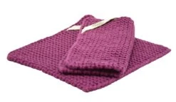 Solwang Design Pannenlap 22 X 22 Cm Katoen Plum 2 Stuks