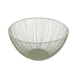 Point-Virgule Wire Fruitmand ø 25 Cm Saliegroen