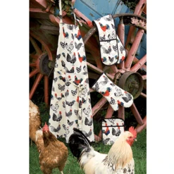 Ulster Weavers Rooster Schort Katoen Beige 7 Ulster Weavers Rooster Schort Katoen Beige -Keukengerei Verkoop rooster 2 3