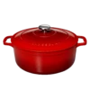 Chasseur Braadpan 4 Liter ø 24 Cm Gietijzer Rood 2 Chasseur Braadpan 4 Liter ø 24 Cm Gietijzer Rood -Keukengerei Verkoop round casserole rubis02