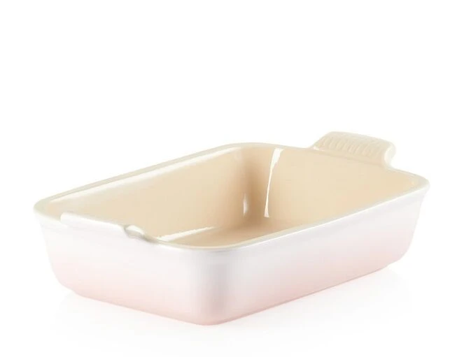 Le Creuset Ovenschaal Rechthoekig 26/31 Cm Aardewerk Shell Pink 5 Le Creuset Ovenschaal Rechthoekig 26/31 Cm Aardewerk Shell Pink - Afbeelding 3