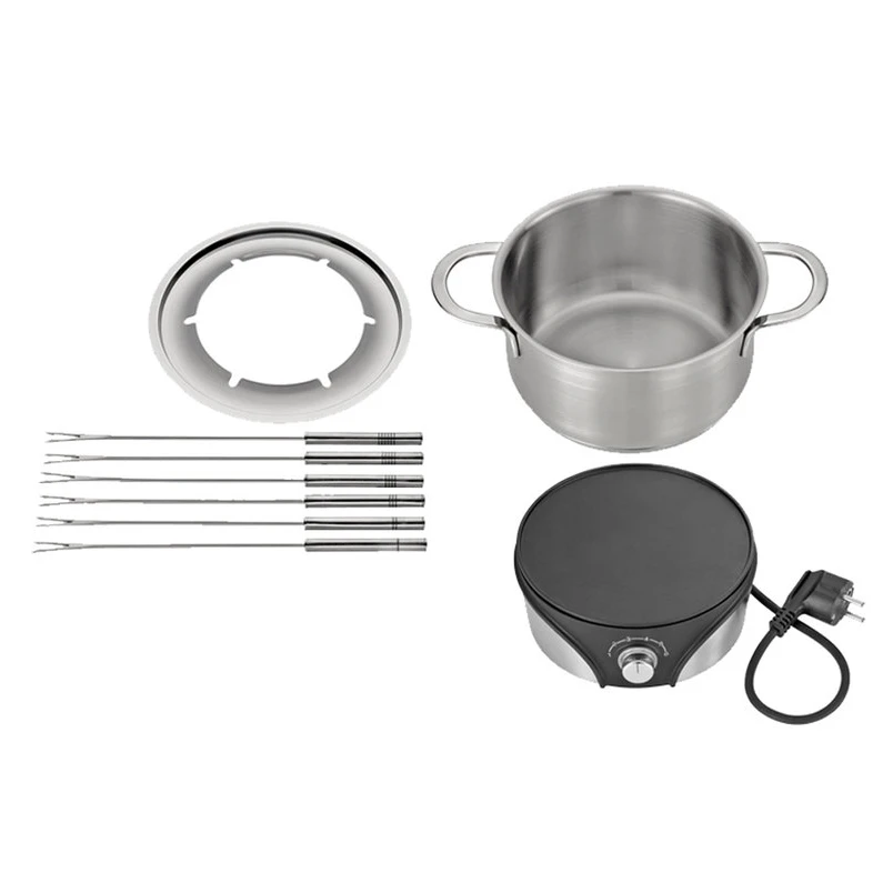 Küchenprofi Genève Elektrische Fondueset 19,5 Cm Rvs 4 Küchenprofi Genève Elektrische Fondueset 19,5 Cm Rvs - Afbeelding 2