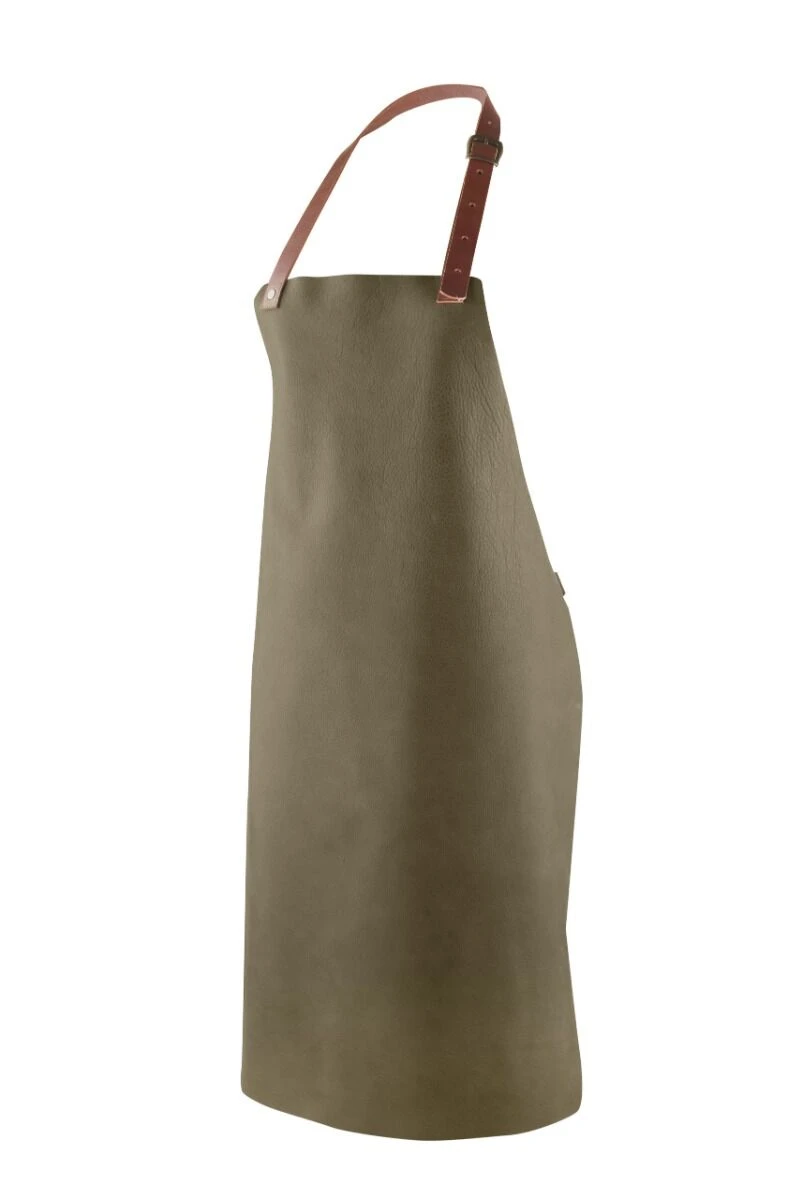 Home & Kitchen Supply Schort Buffelleer Olijf 3 Home & Kitchen Supply Schort Buffelleer Olijf