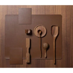 Finesse Skin Natur Brick Placemat 35 X 45 Cm Leer Coffee Bean -Keukengerei Verkoop skin nature 3 11