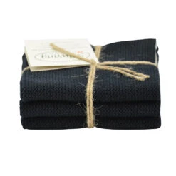 Solwang Design Vaatdoekjes 25 X 25 Cm Katoen Black 3 Stuks