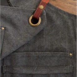 Alaskan Maker N°325 Schort Met Nek- En Middelband Katoen Black -Keukengerei Verkoop tablier vintage 325 2