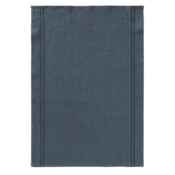 Charvet COUNTRY Theedoek 75 X 52 Cm Linnen Petrol Met Donkere Streep