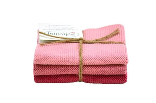 Solwang Design Vaatdoekjes 25 X 25 Cm Katoen Pink Combi 3 Stuks 3 Solwang Design Vaatdoekjes 25 X 25 Cm Katoen Pink Combi 3 Stuks