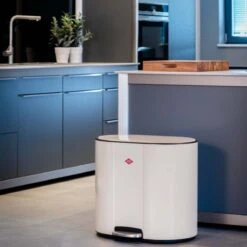 Wesco Multi Collector 2 Afvalemmer 2 X 25 Liter Mat Sand -Keukengerei Verkoop wesco multi collector 2 univ5 4